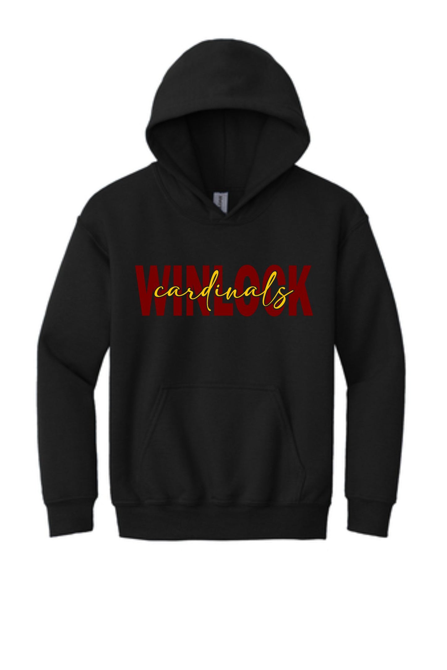 Winlock Cardinals Block Hoodie