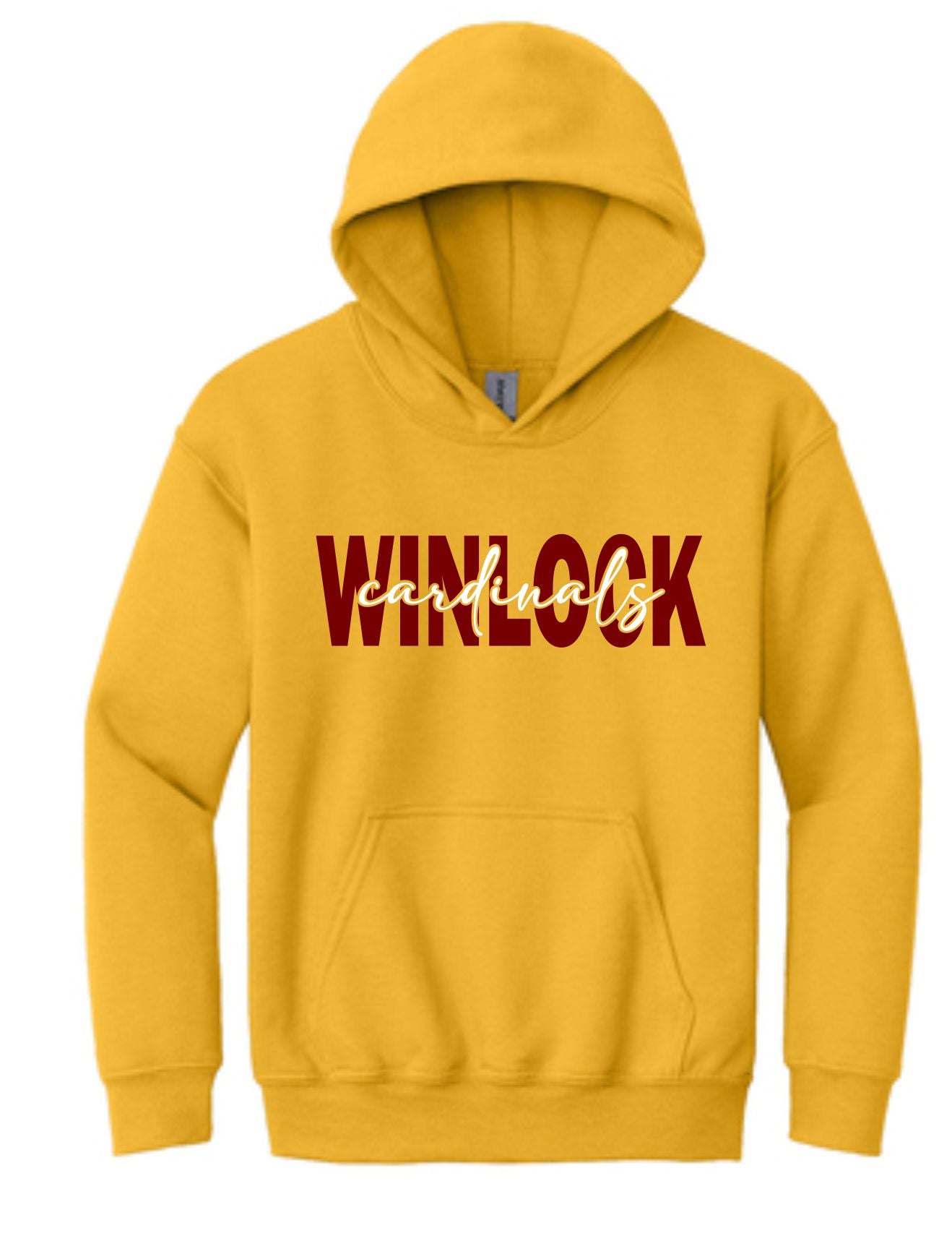 Winlock Cardinals Block Hoodie