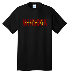 Winlock Cardinals Block Tee