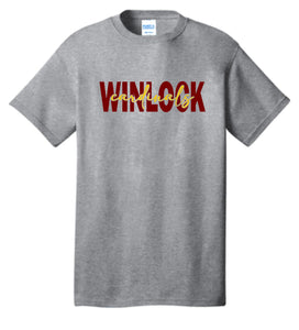 Winlock Cardinals Block Tee