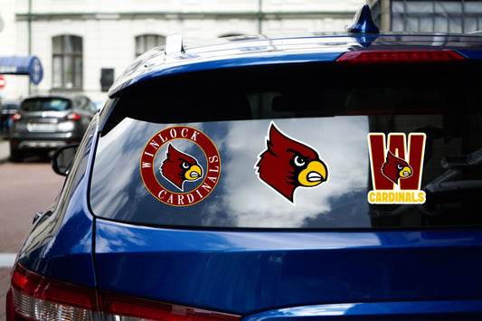 Winlock Cardinals Car Decals