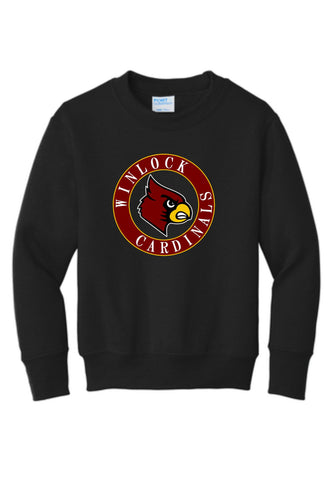 Winlock Cardinals Circle Crewneck Sweatshirt