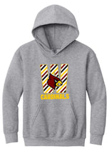 Winlock Cardinals Striped W Hoodie