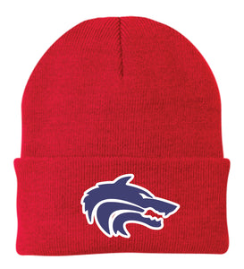 Wolves Mascot Foldover Beanie