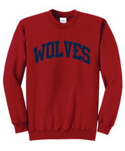 Wolves Puff Print Crewneck - Block