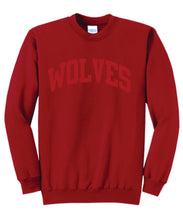 Wolves Puff Print Crewneck - Block