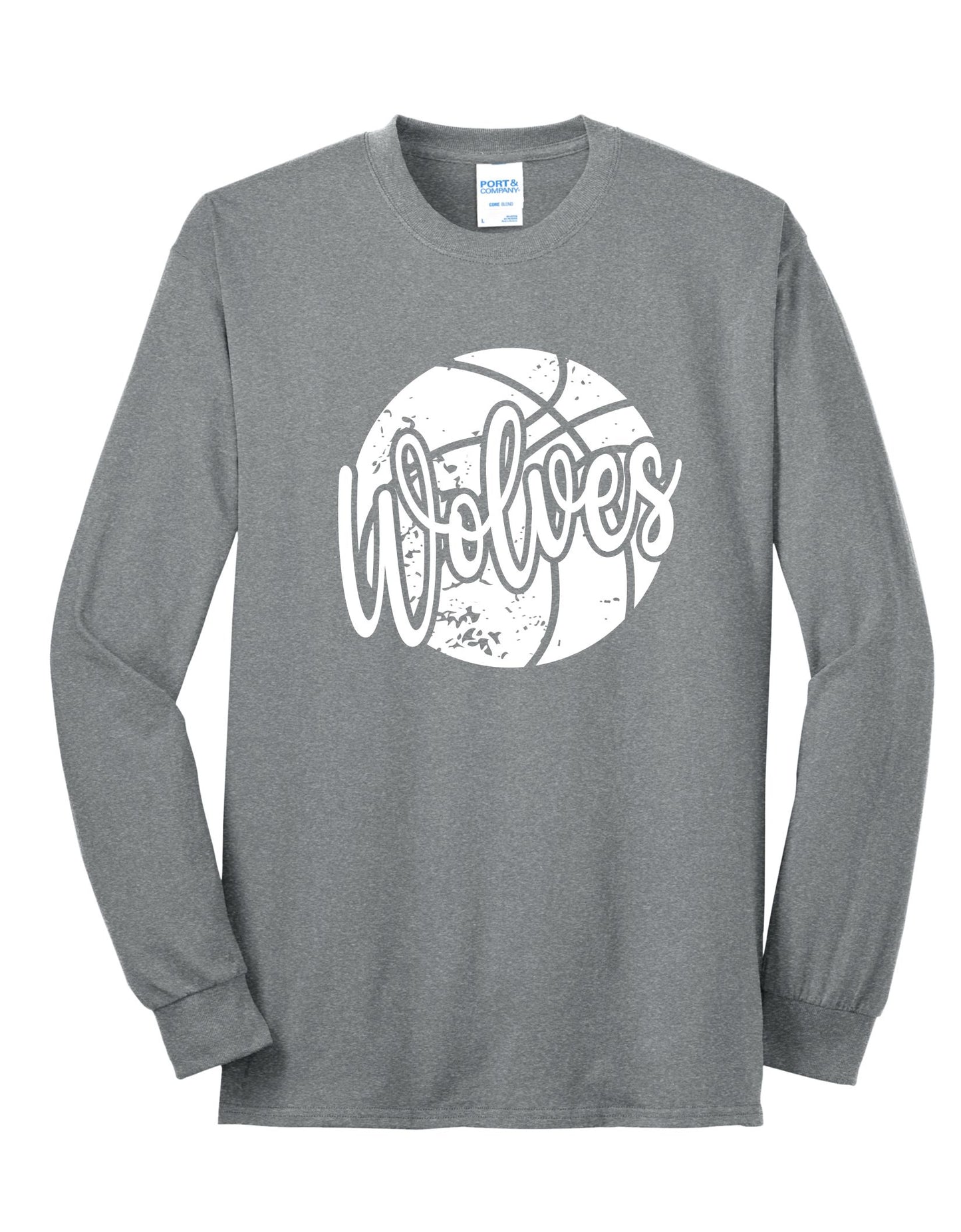 Wolves Basketball Long Sleeve Tee