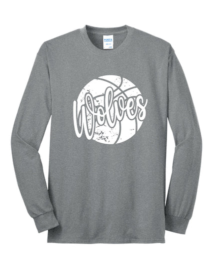 Wolves Basketball Long Sleeve Tee