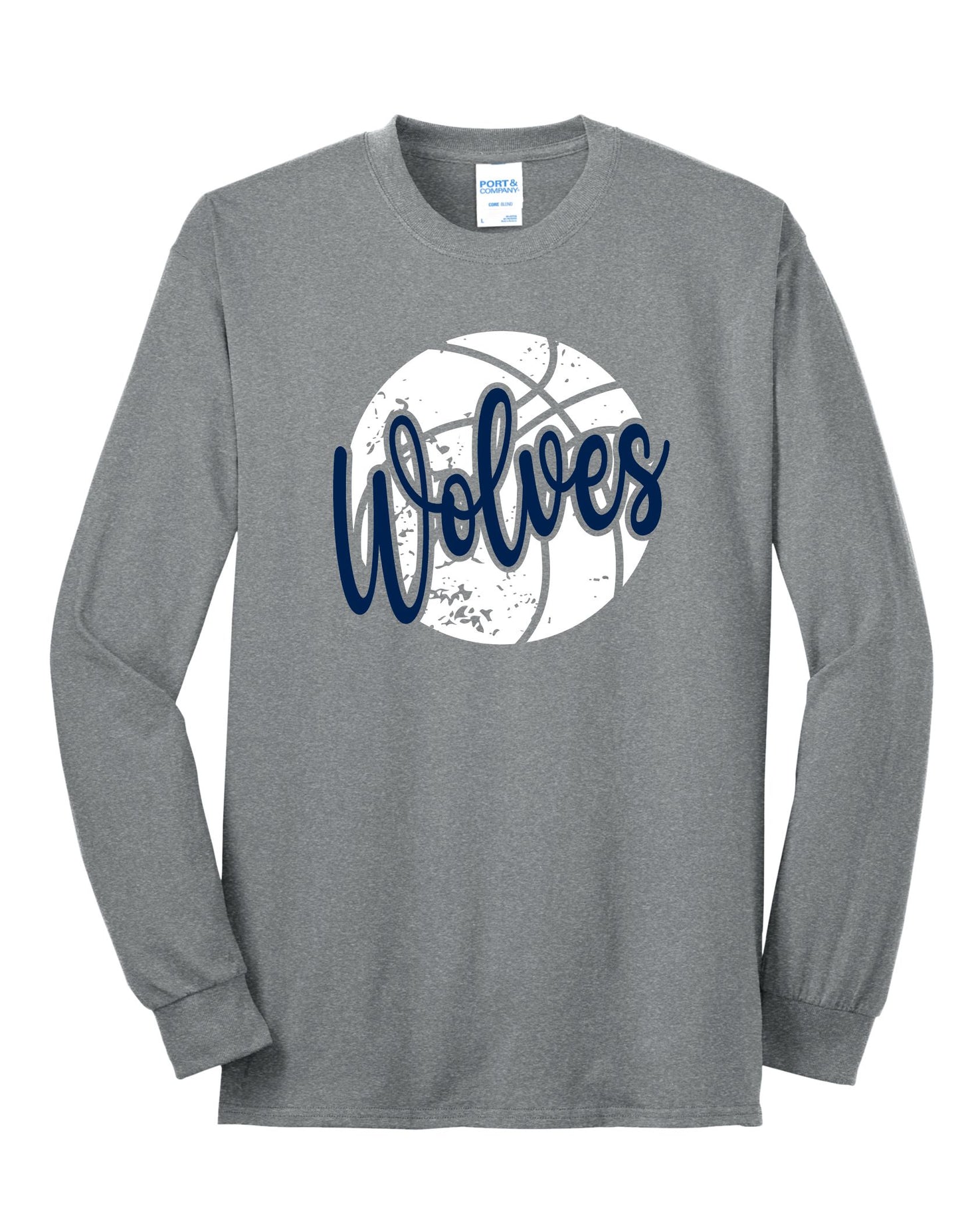 Wolves Basketball Long Sleeve Tee