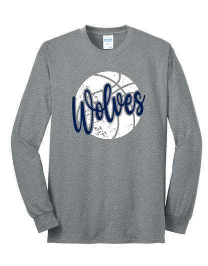 Wolves Basketball Long Sleeve Tee