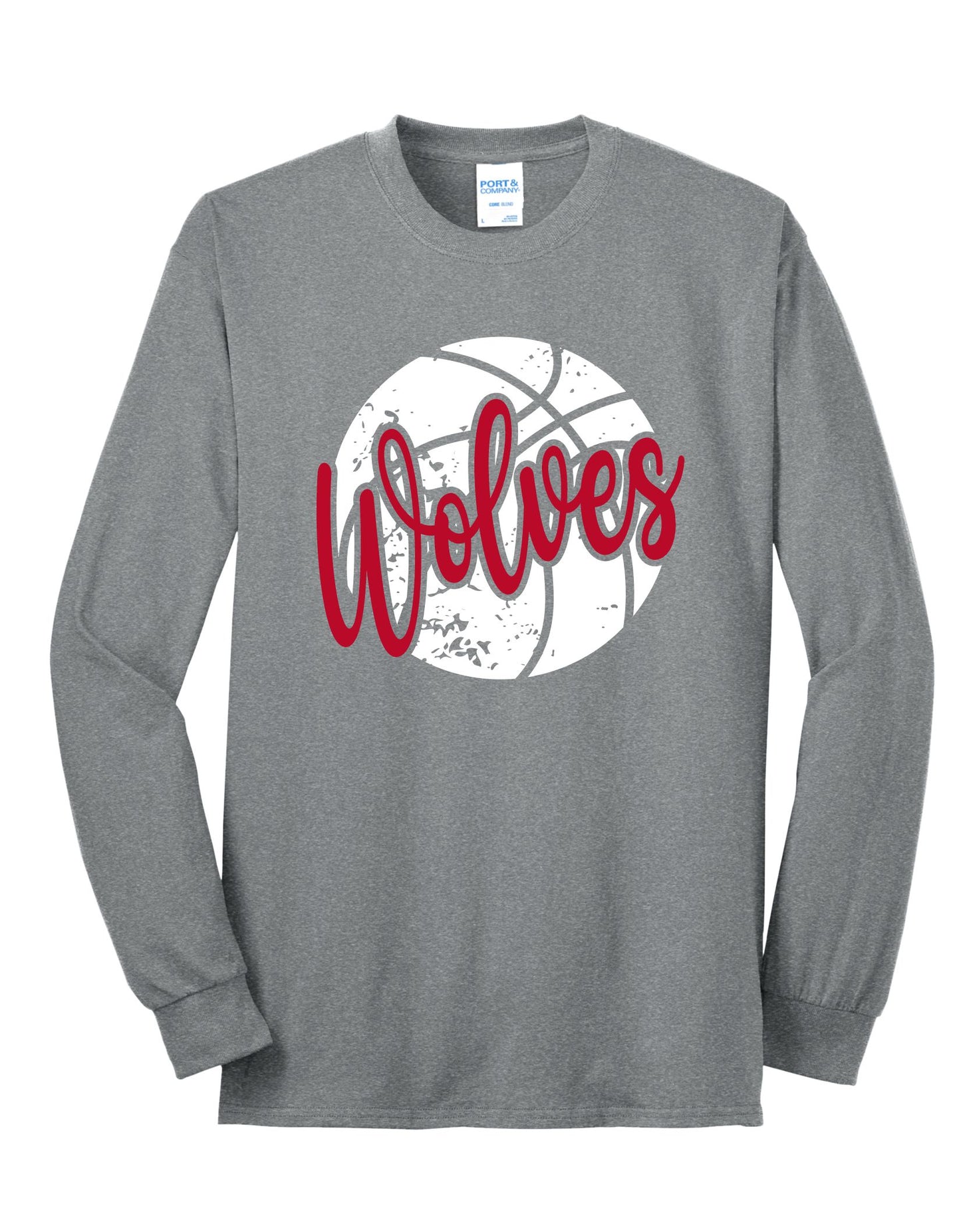Wolves Basketball Long Sleeve Tee