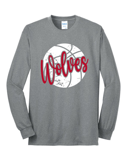 Wolves Basketball Long Sleeve Tee
