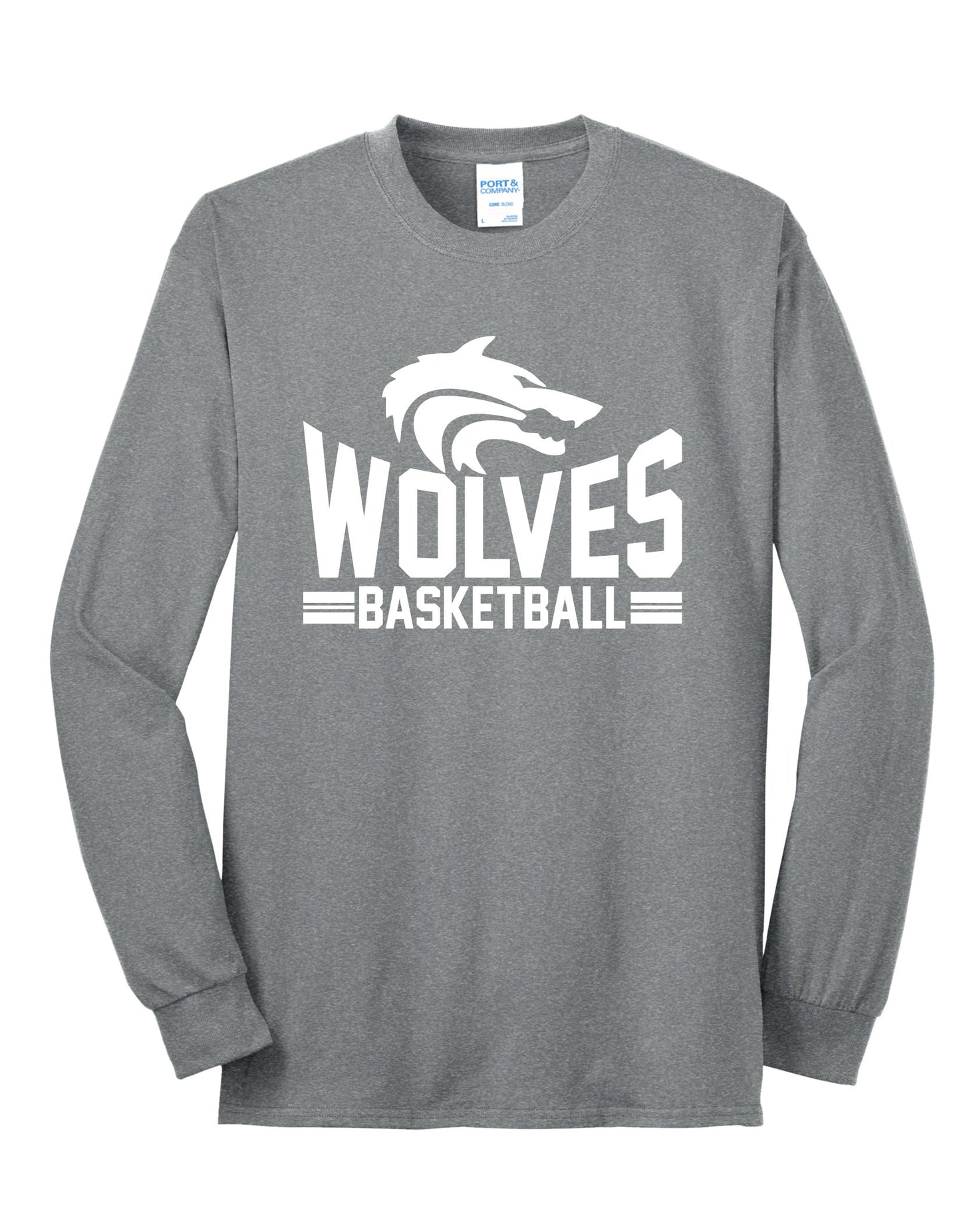 Wolves Basketball Long Sleeve Tee
