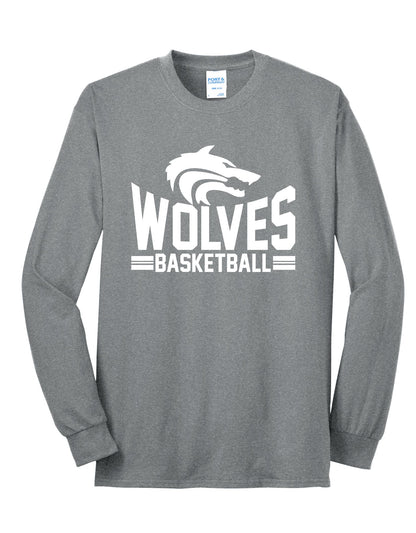 Wolves Basketball Long Sleeve Tee