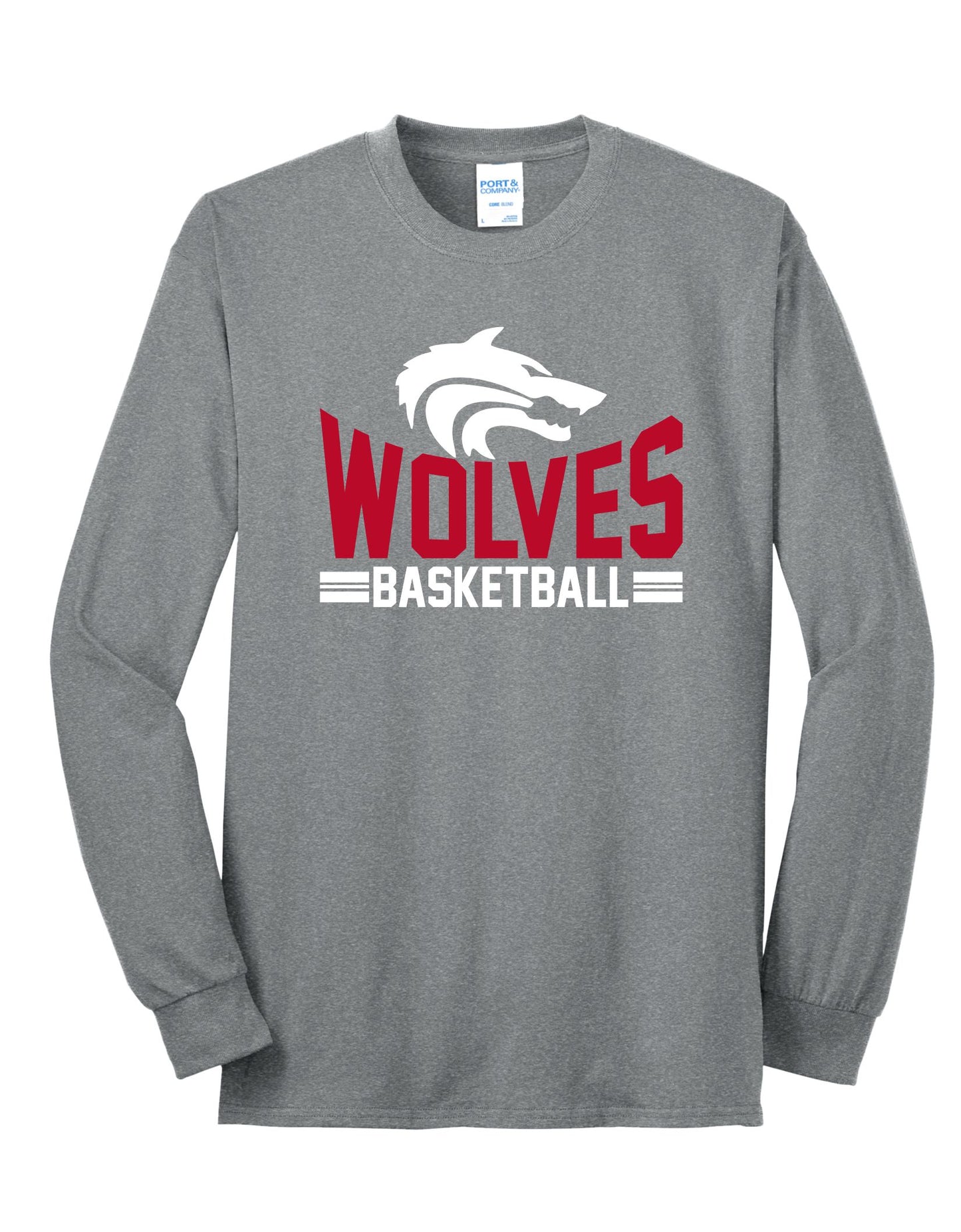 Wolves Basketball Long Sleeve Tee