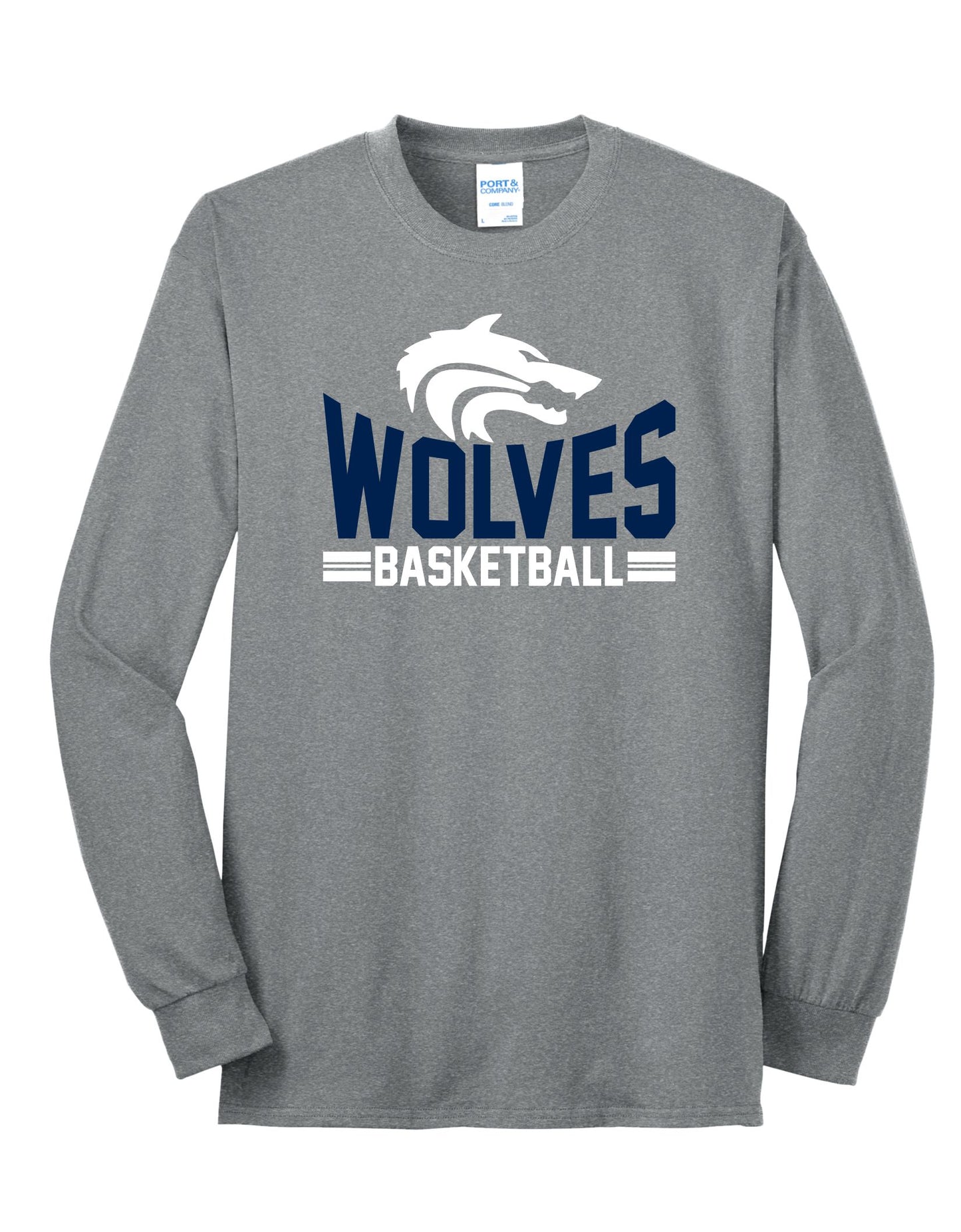 Wolves Basketball Long Sleeve Tee