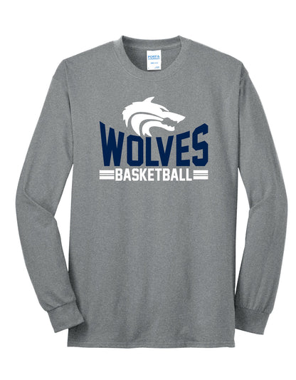 Wolves Basketball Long Sleeve Tee