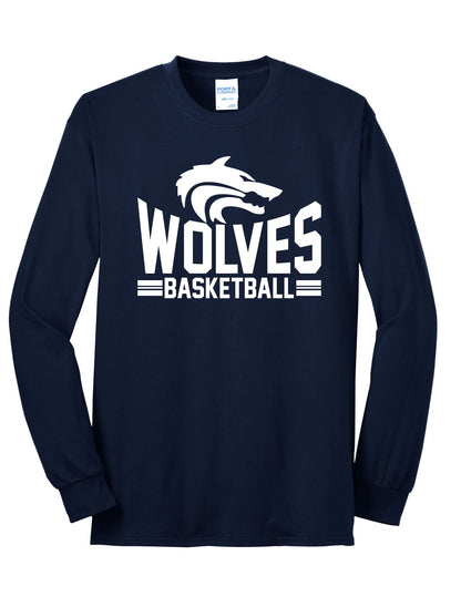 Wolves Basketball Long Sleeve Tee