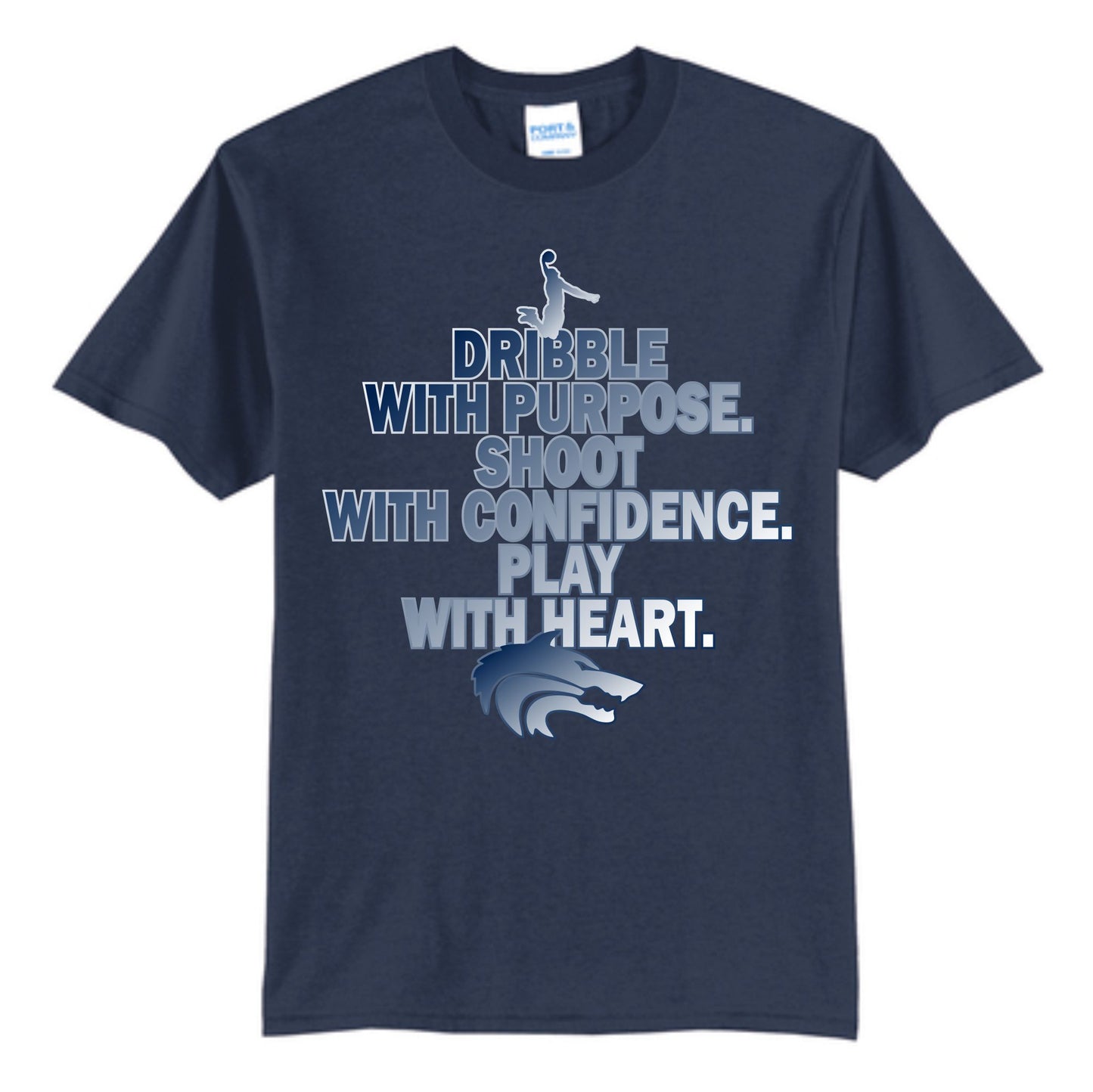 Wolves Basketball Dribble Tee