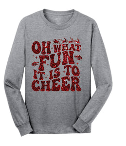 Wolves Oh What Fun Glitter Long Sleeve