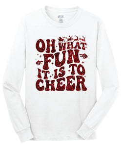 Wolves Oh What Fun Glitter Long Sleeve