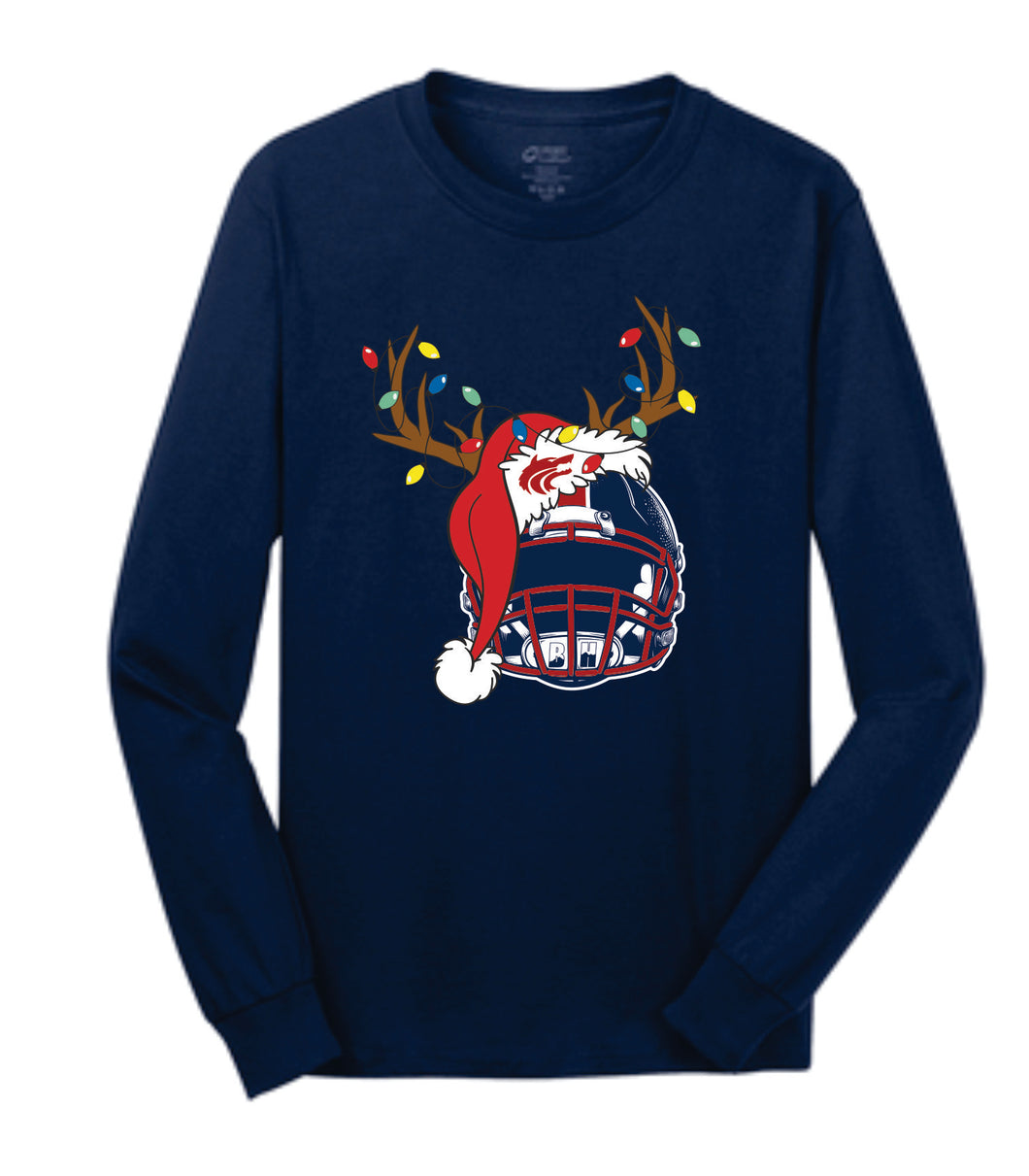 Wolves Santa Hat Helmet Long Sleeve