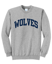 Wolves Puff Print Crewneck - Block