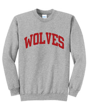 Wolves Puff Print Crewneck - Block