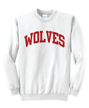 Wolves Puff Print Crewneck - Block