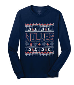 Wolves Ugly Sweater Long Sleeve