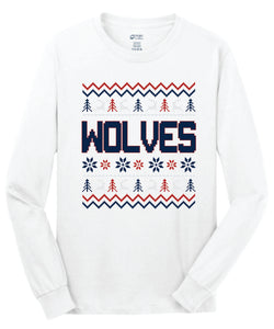 Wolves Ugly Sweater Long Sleeve