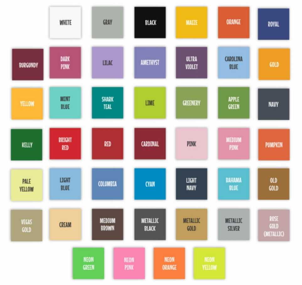 12x15 Heat Transfer sheet, HTV