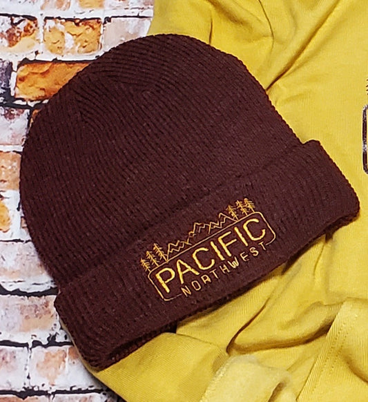 Maroon Pacific Northwest Beanie