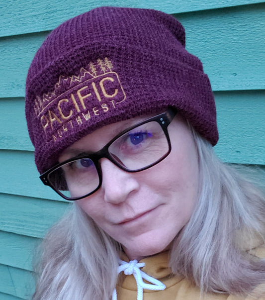 Maroon Pacific Northwest Beanie