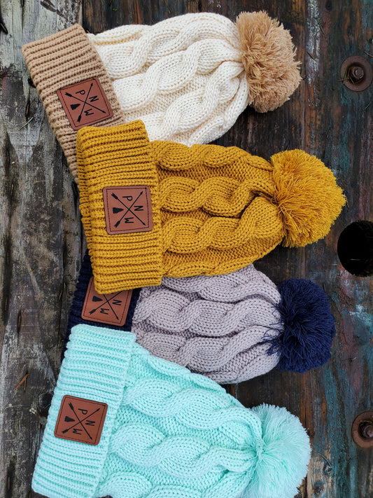 Richardson Pom Beanie PNW crossed arrow
