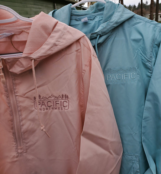 Pacific Northwest Unisex Lightweight Quarter-Zip Windbreaker Pullover