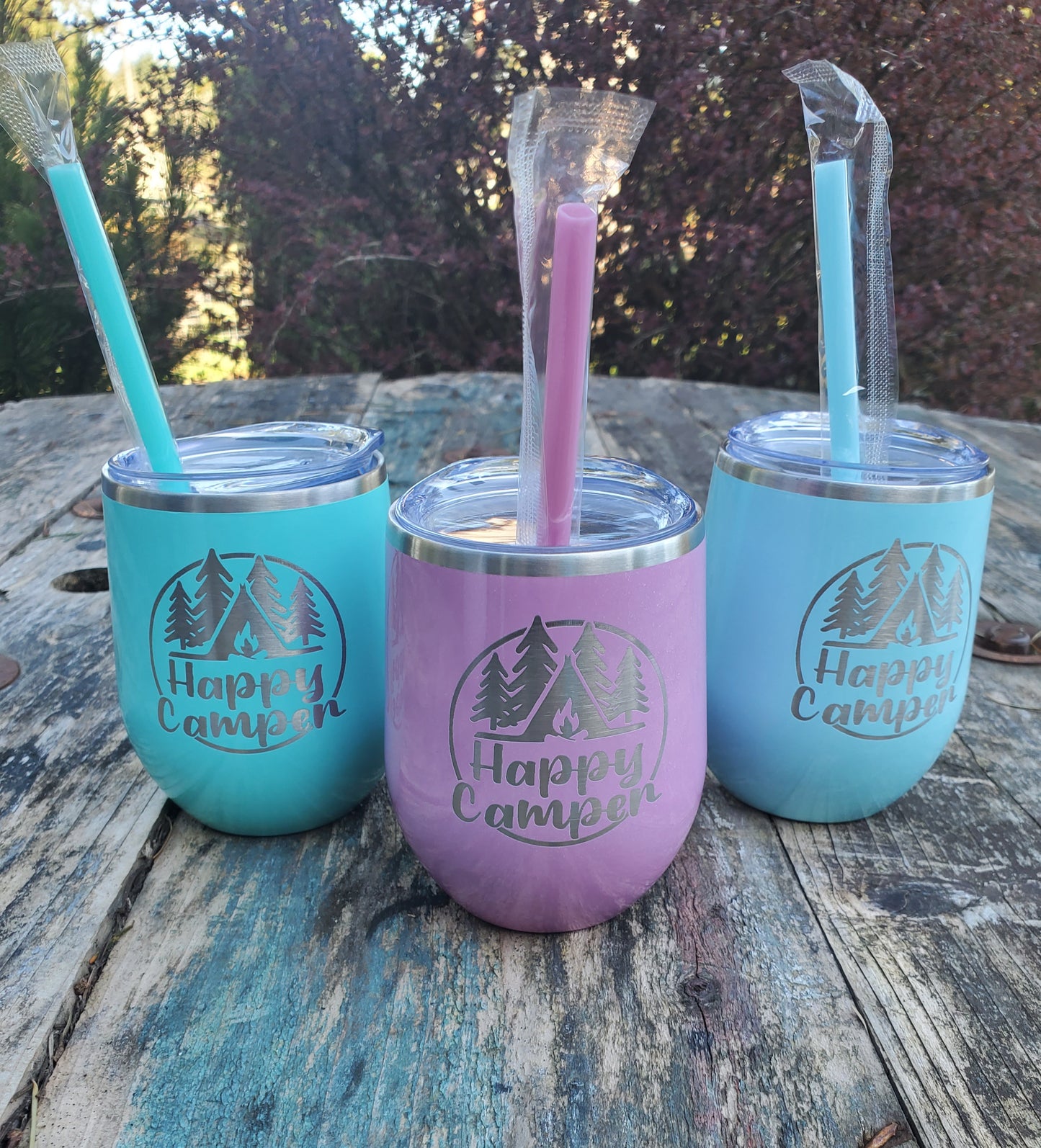 Happy Camper Engraved Tumbler