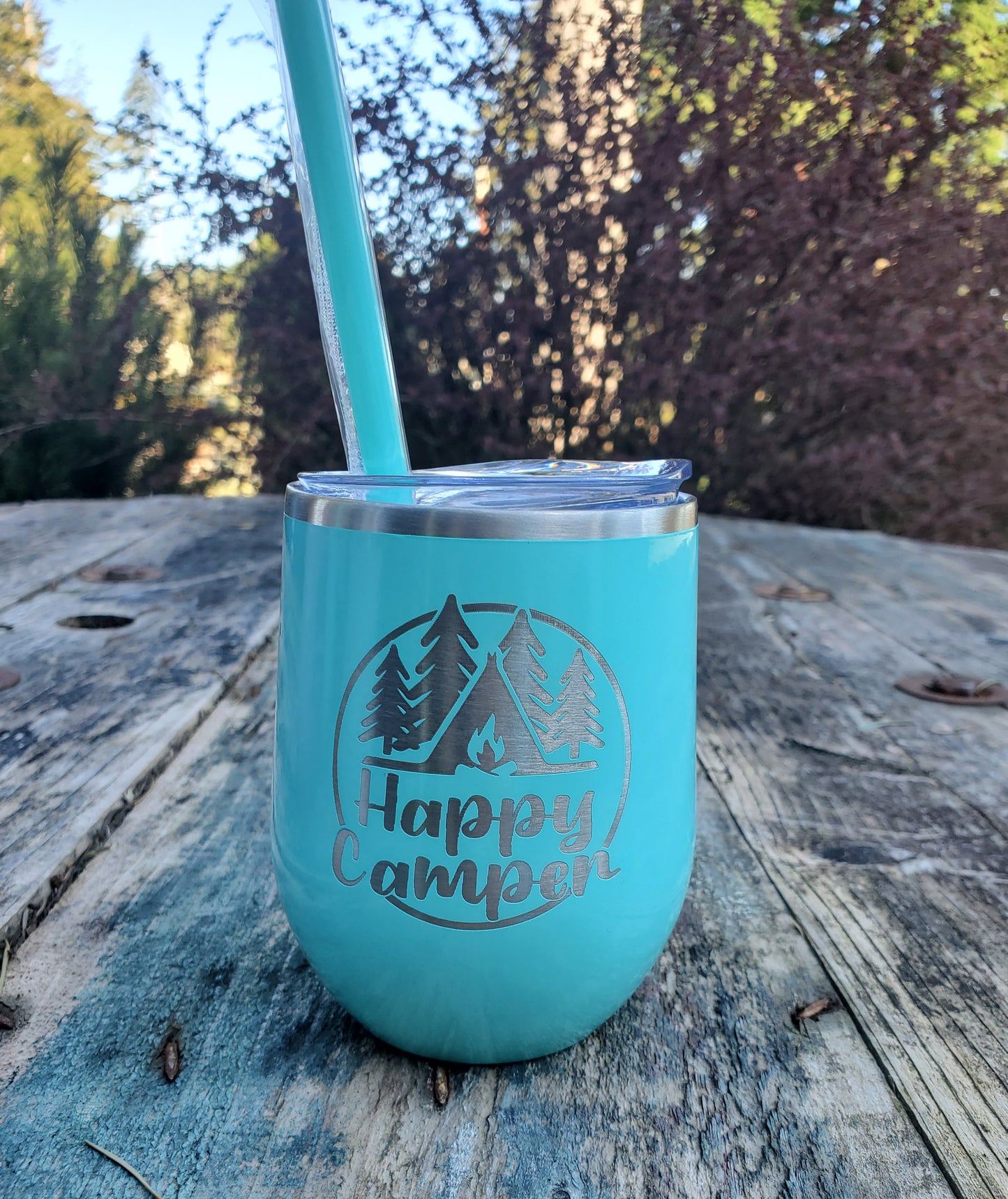 Happy Camper Engraved Tumbler