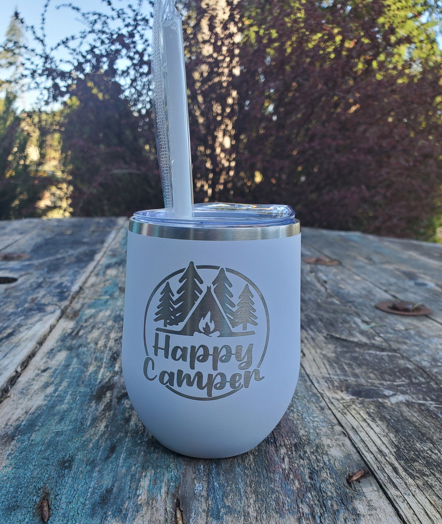 Happy Camper Engraved Tumbler