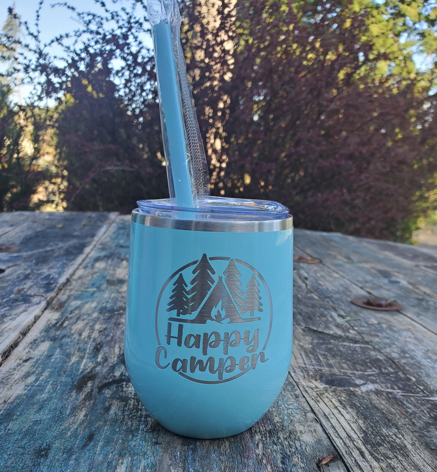 Happy Camper Engraved Tumbler
