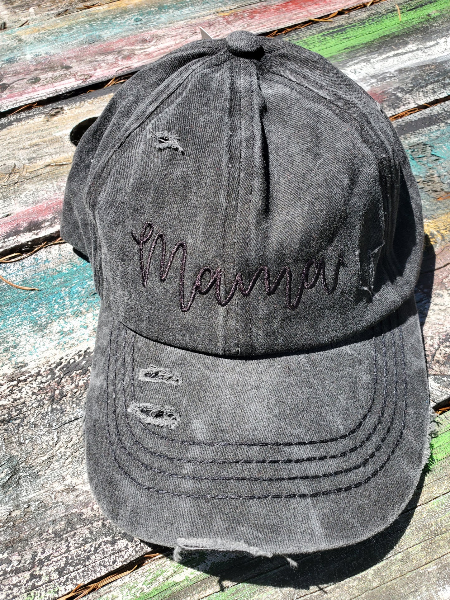 C.C. Criss Cross high pony/messy bun hat