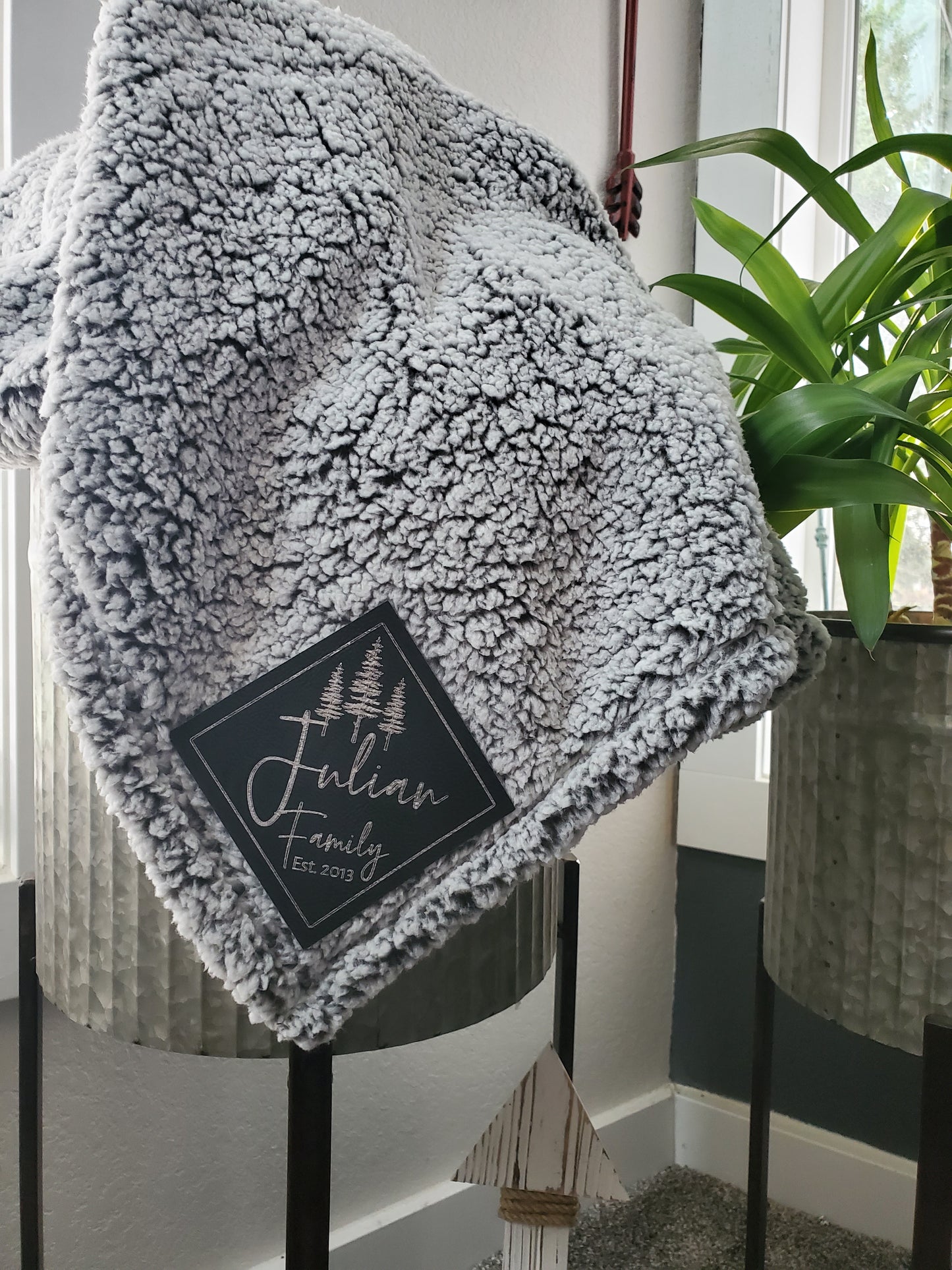 Sherpa Custom throw blanket
