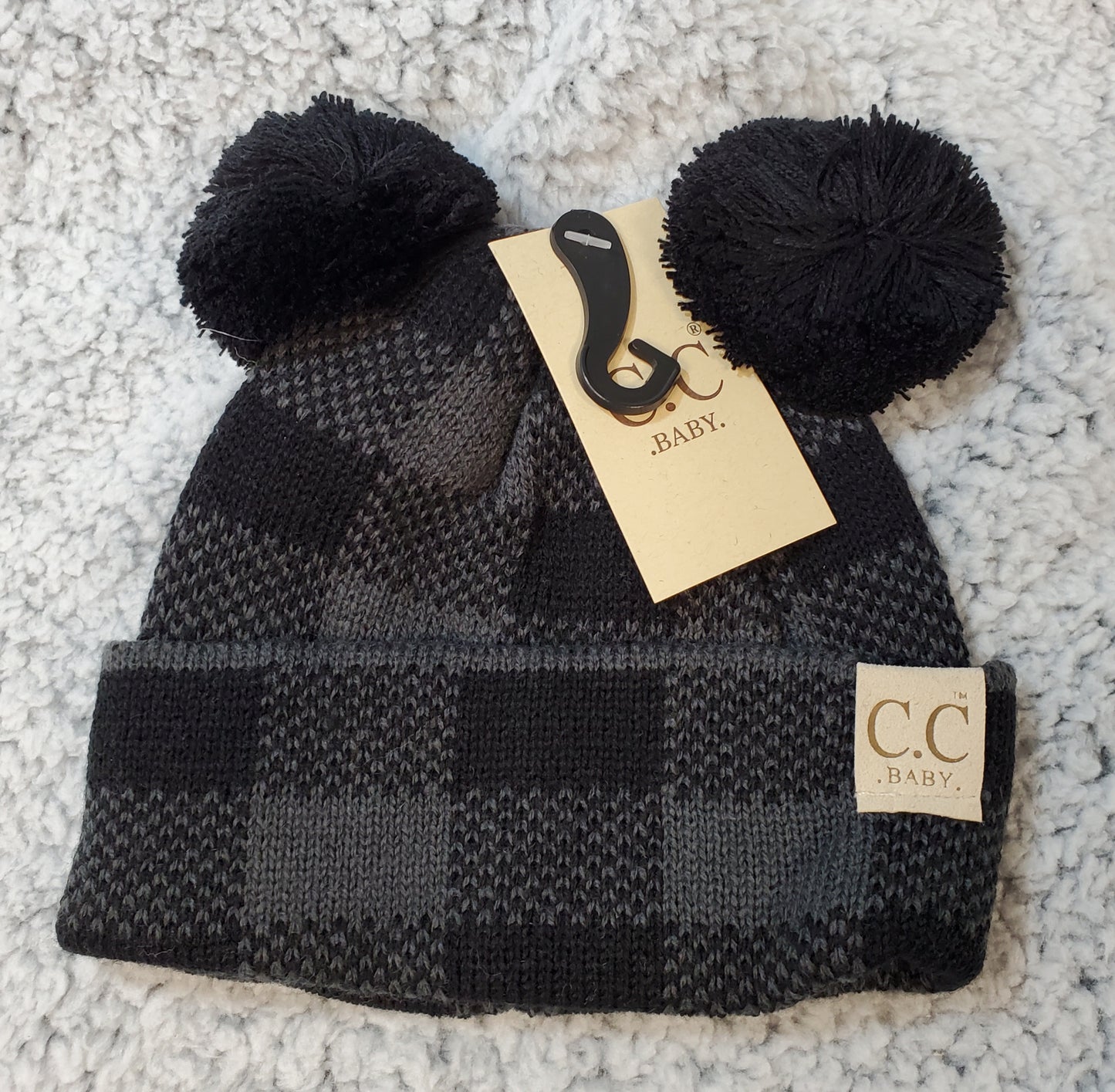 Custom Plaid Baby Beanie