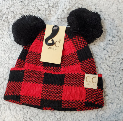Custom Plaid Baby Beanie