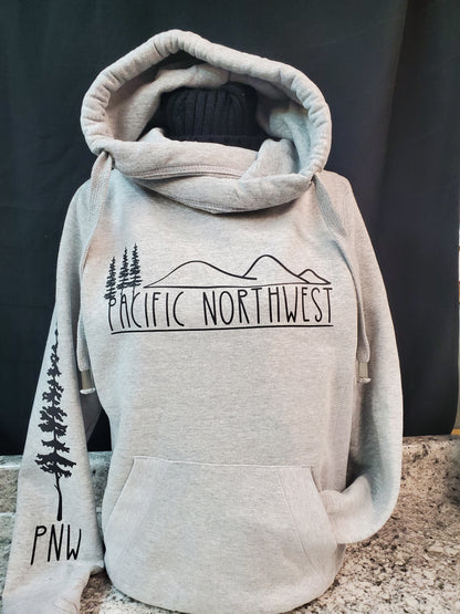 PNW Cross Neck Hoodie