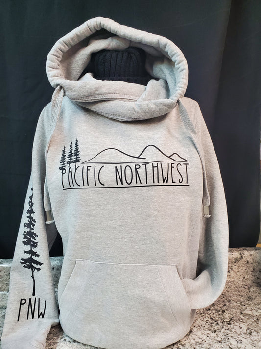 PNW Cross Neck Hoodie