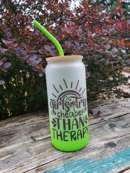 Girls Trip 20oz frosted Glass