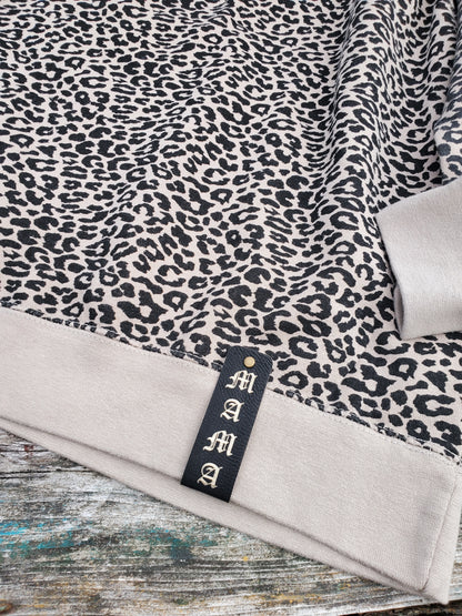 Leopard 1/4 Zip sweatshirt