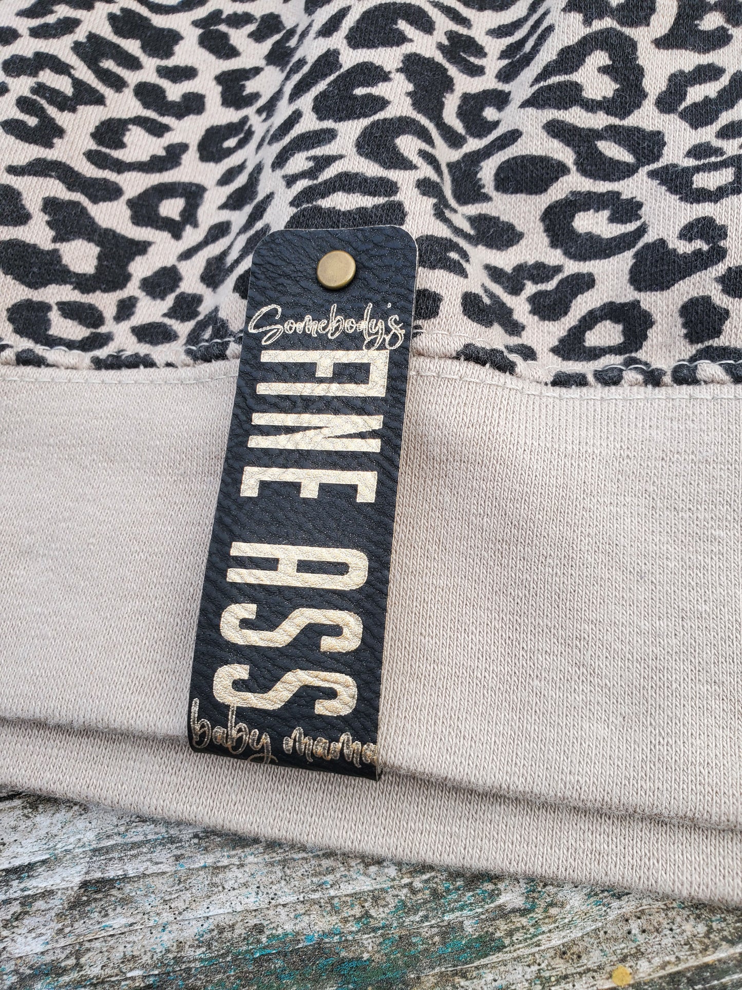 Leopard 1/4 Zip sweatshirt