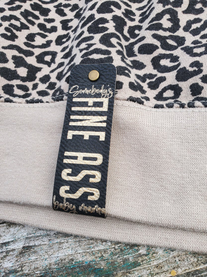 Leopard 1/4 Zip sweatshirt